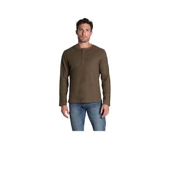 Jachs New Yorkl Henley Brown Sweater Men's Size Medium  NWT - Picture 1 of 6